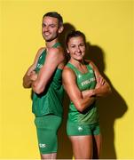 17 July 2018; Irish athletes Thomas Barr and Phil Healy prior to departure for the Glasgow/Berlin 2018 European Championships, from the 2nd of August to the 12th of August 2018, pictured at the Sport Ireland National Sports Campus in Abbotstown, Dublin. Photo by David Fitzgerald/Sportsfile
