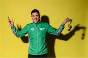 17 July 2018; Irish swimmer Darragh Greene prior to departure for the Glasgow/Berlin 2018 European Championships, from the 2nd of August to the 12th of August 2018, pictured at the Sport Ireland National Sports Campus in Abbotstown, Dublin. Photo by David Fitzgerald/Sportsfile