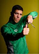 17 July 2018; Irish swimmer Darragh Greene prior to departure for the Glasgow/Berlin 2018 European Championships, from the 2nd of August to the 12th of August 2018, pictured at the Sport Ireland National Sports Campus in Abbotstown, Dublin. Photo by David Fitzgerald/Sportsfile
