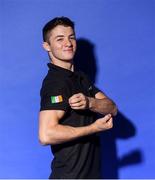 17 July 2018; Irish gymnast Rhys McClenaghan prior to departure for the Glasgow/Berlin 2018 European Championships, from the 2nd of August to the 12th of August 2018, pictured at the Sport Ireland National Sports Campus in Abbotstown, Dublin. Photo by David Fitzgerald/Sportsfile