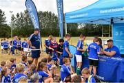 17 July 2018; Leinster's Sean O'Brien and Scott Fardy sign items for participants during the Bank of Ireland Leinster Rugby Summer Camp at Tullow RFC, in Roscat, Tullow, Co. Carlow. Photo by Seb Daly/Sportsfile