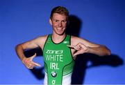 17 July 2018; Irish triathlete Russell White prior to departure for the Glasgow/Berlin 2018 European Championships, from the 2nd of August to the 12th of August 2018, pictured at the Sport Ireland National Sports Campus in Abbotstown, Dublin. Photo by David Fitzgerald/Sportsfile