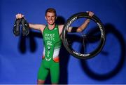 17 July 2018; Irish triathlete Russell White prior to departure for the Glasgow/Berlin 2018 European Championships, from the 2nd of August to the 12th of August 2018, pictured at the Sport Ireland National Sports Campus in Abbotstown, Dublin. Photo by David Fitzgerald/Sportsfile