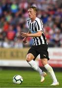 17 July 2018; Sean Longstaff of Newcastle United during the friendly match between St Patrick’s Athletic and Newcastle United at Richmond Park in Inchicore, Dublin. Photo by Sam Barnes/Sportsfile