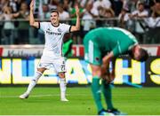 17 July 2018: Carlos Daniel Lopez Huesca of Legia Warsaw reacts during the UEFA Champions League 1st Qualifying Round Second Leg match between Legia Warsaw and Cork City at the Polish Army Stadium in Warsaw, Poland. Photo by Lukasz Grochala/Sportsfile