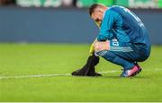 17 July 2018: Cork City goalkeeper, Peter Cherrie reacts during the UEFA Champions League 1st Qualifying Round Second Leg match between Legia Warsaw and Cork City at the Polish Army Stadium in Warsaw, Poland. Photo by Lukasz Grochala/Sportsfile