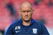 17 July 2018; Preston North End manager Alex Neil prior to the friendly match between Cobh Ramblers and Preston North End at Turners Cross in Cork. Photo by Brendan Moran/Sportsfile