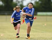 18 July 2018; Theo Adams and Jessica Cooper in action during the Bank of Ireland Leinster Rugby Summer Camp at Portlaoise RFC in Togher, Portlaoise, Co. Laois. Photo by Matt Browne/Sportsfile