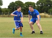 18 July 2018; Leinster player Peter Dooley with Jamie Shiel during the Bank of Ireland Leinster Rugby Summer Camp at Portlaoise RFC in Togher, Portlaoise, Co. Laois. Photo by Matt Browne/Sportsfile