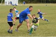 18 July 2018; Leinster player Bryan Byrne with Billy Conroy during the Bank of Ireland Leinster Rugby Summer Camp at Portlaoise RFC in Togher, Portlaoise, Co. Laois. Photo by Matt Browne/Sportsfile