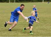 18 July 2018; Leinster player Peter Dooley with Jack Moore during the Bank of Ireland Leinster Rugby Summer Camp at Portlaoise RFC in Togher, Portlaoise, Co. Laois. Photo by Matt Browne/Sportsfile