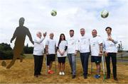 18 July 2018; In attendance, from left, are, FAI President Tony Fitzgerald, Simon Baker, General Secretary of the European Amptuee Football Federation, Emma Mullen, Communications at FAI, theirry Regenass, Executive Director of International Committee Red Cross Movability, FAI CEO John Delaney, Chris McElligot, FAI Football for All coach and Darragh Griffin, DHL, during the Amputee Football Tanzania Project event at FAI HQ, Abbotstown, in Dublin. Photo by David Fitzgerald/Sportsfile