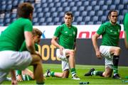 19 July 2018; Sean Kavanagh of Shamrock Rovers warms up prior to the UEFA Europa League 1st Qualifying Round Second Leg match between AIK and Shamrock Rovers at Friends Arena in Stockholm, Sweden. Photo by Simon Hastegård/Sportsfile