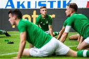 19 July 2018; Brandon Kavanagh of Shamrock Rovers warms up prior to the UEFA Europa League 1st Qualifying Round Second Leg match between AIK and Shamrock Rovers at Friends Arena in Stockholm, Sweden. Photo by Simon Hastegård/Sportsfile