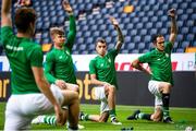 19 July 2018; Sean Kavanagh of Shamrock Rovers warms up prior to the UEFA Europa League 1st Qualifying Round Second Leg match between AIK and Shamrock Rovers at Friends Arena in Stockholm, Sweden. Photo by Simon Hastegård/Sportsfile