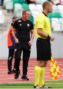 19 July 2018; Kenny Shiels of Derry City during the UEFA Europa League 1st Qualifying Round Second Leg match between Dinamo Minsk and Derry City at Traktor Stadium in Minsk, Belarus. Photo by Sportsfile