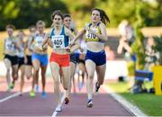 19 July 2018; Alana Lally of UCD AC, Co Dublin, right, competing in the IMC 800m Women event during the Morton Games at Morton Stadium in Santry, Dublin. Photo by Sam Barnes/Sportsfile