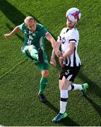 19 July 2018; Chris Shields of Dundalk in action against Nikita Andreev of Levadia during the UEFA Europa League 1st Qualifying Round Second Leg match between Dundalk and Levadia at Oriel Park in Dundalk, Co Louth. Photo by Stephen McCarthy/Sportsfile