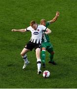 19 July 2018; Sean Hoare of Dundalk in action against Nikita Andreev of Levadia during the UEFA Europa League 1st Qualifying Round Second Leg match between Dundalk and Levadia at Oriel Park in Dundalk, Co Louth. Photo by Stephen McCarthy/Sportsfile