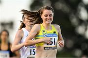 19 July 2018; Ciara Mageean of Ireland/UCD AC, Co Dublin, competing in the Dublin Marathon Women's 800m event during the Morton Games at Morton Stadium in Santry, Dublin. Photo by Sam Barnes/Sportsfile