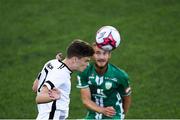 19 July 2018; Sean Gannon of Dundalk in action against Roman Debelko of Levadia during the UEFA Europa League 1st Qualifying Round Second Leg match between Dundalk and Levadia at Oriel Park in Dundalk, Co Louth. Photo by Stephen McCarthy/Sportsfile