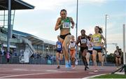 19 July 2018; Hanna Green of USA on her way to winning the Dublin Marathon Women's 800m, ahead of Ciara Mageean of Ireland/UCD AC, Co Dublin, right, during the Morton Games at Morton Stadium in Santry, Dublin. Photo by Sam Barnes/Sportsfile