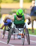 19 July 2018; Cillian Dunne of Borrisokane AC, Co Tipperary, competing in the Men's 800m Wheelchair event during the Morton Games at Morton Stadium in Santry, Dublin. Photo by Sam Barnes/Sportsfile