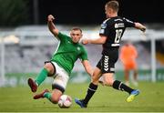 20 July 2018; Rhys Gorman of Bray Wanderers in action against Jonathan Lunney of Bohemians during the SSE Airtricity League Premier Division match between Bohemians and Bray Wanderers at Dalymount Park in Dublin. Photo by Tom Beary/Sportsfile