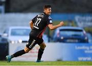 20 July 2018; Christian Magerusan of Bohemians celebrates after scoring his side's sixth goal during the SSE Airtricity League Premier Division match between Bohemians and Bray Wanderers at Dalymount Park in Dublin. Photo by Seb Daly/Sportsfile