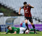 20 July 2018; Kevin Devaney of Bohemians in action against Sean Heaney of Bray Wanderers during the SSE Airtricity League Premier Division match between Bohemians and Bray Wanderers at Dalymount Park in Dublin. Photo by Seb Daly/Sportsfile