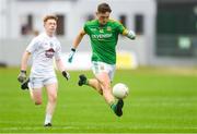 21 July 2018; Bryan McCormack of Meath gets past Sam Morrissey of Kildare during the Electric Ireland Leinster GAA Football Minor Championship Final match between Meath and Kildare at Bord na Móna O’Connor Park in Tullamore, Co. Offaly. Photo by Piaras Ó Mídheach/Sportsfile