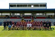 21 July 2018; The Galway squad prior to the GAA Football All-Ireland Junior Championship Final match between Kerry and Galway at Cusack Park in Ennis, Co. Clare. Photo by Diarmuid Greene/Sportsfile