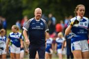 21 July 2018; Cavan manager James Daly comes off at half time during the TG4 All-Ireland Senior Championship Group 4 Round 2 match between Cavan and Dublin at Lannleire GFC in Dunleer, Co. Louth. Photo by Oliver McVeigh/Sportsfile