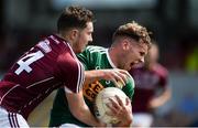 21 July 2018; Dan O'Donoghue of Kerry in action against Pádraic Cunningham of Galway during the GAA Football All-Ireland Junior Championship Final match between Kerry and Galway at Cusack Park in Ennis, Co. Clare. Photo by Diarmuid Greene/Sportsfile
