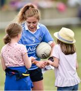 21 July 2018; Sinead Finnegan of Dublin signs autographs after the TG4 All-Ireland Senior Championship Group 4 Round 2 match between Cavan and Dublin at Lannleire GFC in Dunleer, Co. Louth. Photo by Oliver McVeigh/Sportsfile