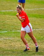 21 July 2018; Saoirse Noonan of Cork celebrates after scoring her second and her side's sixth goal during the TG4 All-Ireland Senior Championship Group 2 Round 2 match between Cork and Monaghan at St Brendan's Park in Birr, Co. Offaly.  Photo by Brendan Moran/Sportsfile