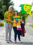 21 July 2018; Donegal supporters Loretta Feeney, left, and Celine Boyle from Bundoran, Co Donegal, prior to the GAA Football All-Ireland Senior Championship Quarter-Final Group 2 Phase 2 match between Roscommon and Donegal at Dr Hyde Park in Roscommon. Photo by David Fitzgerald/Sportsfile