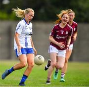 21 July 2018; Maria Delahunty of Waterford in action against Sarah Lynch of Galway during the TG4 All-Ireland Senior Championship Group 3 Round 2 match between Galway and Waterford at St Brendan's Park in Birr, Co. Offaly.  Photo by Brendan Moran/Sportsfile