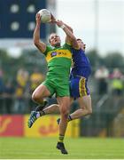 21 July 2018; Michael Murphy of Donegal in action against Sean McDermott of Roscommon during the GAA Football All-Ireland Senior Championship Quarter-Final Group 2 Phase 2 match between Roscommon and Donegal at Dr Hyde Park in Roscommon. Photo by Ramsey Cardy/Sportsfile
