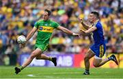 21 July 2018; Michael Murphy of Donegal in action against John McManus of Roscommon during the GAA Football All-Ireland Senior Championship Quarter-Final Group 2 Phase 2 match between Roscommon and Donegal at Dr Hyde Park in Roscommon. Photo by David Fitzgerald/Sportsfile