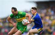 21 July 2018; Michael Murphy of Donegal in action against Niall McInerney of Roscommon during the GAA Football All-Ireland Senior Championship Quarter-Final Group 2 Phase 2 match between Roscommon and Donegal at Dr Hyde Park in Roscommon. Photo by David Fitzgerald/Sportsfile