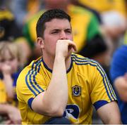 21 July 2018; A Roscommon supporter watches on during the GAA Football All-Ireland Senior Championship Quarter-Final Group 2 Phase 2 match between Roscommon and Donegal at Dr Hyde Park in Roscommon. Photo by David Fitzgerald/Sportsfile