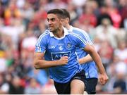 21 July 2018; James McCarthy of Dublin celebrates after scoring his side's first goal during the GAA Football All-Ireland Senior Championship Quarter-Final Group 2 Phase 2 match between Tyrone and Dublin at Healy Park in Omagh, Tyrone. Photo by Ray McManus/Sportsfile