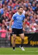 21 July 2018; Kevin McManamon of Dublin celebrates after scoring a late point during the GAA Football All-Ireland Senior Championship Quarter-Final Group 2 Phase 2 match between Tyrone and Dublin at Healy Park in Omagh, Tyrone. Photo by Ray McManus/Sportsfile