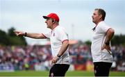 21 July 2018; Tyrone manager Mickey Harte and selector Gavin Devlin, right, during the GAA Football All-Ireland Senior Championship Quarter-Final Group 2 Phase 2 match between Tyrone and Dublin at Healy Park in Omagh, Tyrone. Photo by Stephen McCarthy/Sportsfile