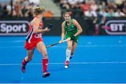 21 July 2018; Katie Mullan of Ireland during the Women's Hockey World Cup Finals Group B match between Ireland and USA at Lee Valley Hockey Centre in QE Olympic Park, London, England.  Photo by Craig Mercer/Sportsfile