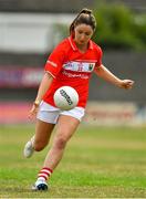 21 July 2018; Eimear Scally of Cork during the TG4 All-Ireland Senior Championship Group 2 Round 2 match between Cork and Monaghan at St Brendan's Park in Birr, Co. Offaly.  Photo by Brendan Moran/Sportsfile
