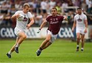 22 July 2018; Peter Kelly of Kildare in action against Cathal Sweeney of Galway during the GAA Football All-Ireland Senior Championship Quarter-Final Group 1 Phase 2 match between Kildare and Galway at St Conleth's Park in Newbridge, Co Kildare. Photo by Piaras Ó Mídheach/Sportsfile