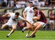22 July 2018; Shane Walsh of Galway in action against Kevin Flynn of Kildare during the GAA Football All-Ireland Senior Championship Quarter-Final Group 1 Phase 2 match between Kildare and Galway at St Conleth's Park in Newbridge, Co Kildare. Photo by Sam Barnes/Sportsfile