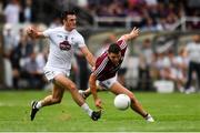 22 July 2018; Damien Comer of Galway in action against Eoin Doyle of Kildare during the GAA Football All-Ireland Senior Championship Quarter-Final Group 1 Phase 2 match between Kildare and Galway at St Conleth's Park in Newbridge, Co Kildare. Photo by Sam Barnes/Sportsfile